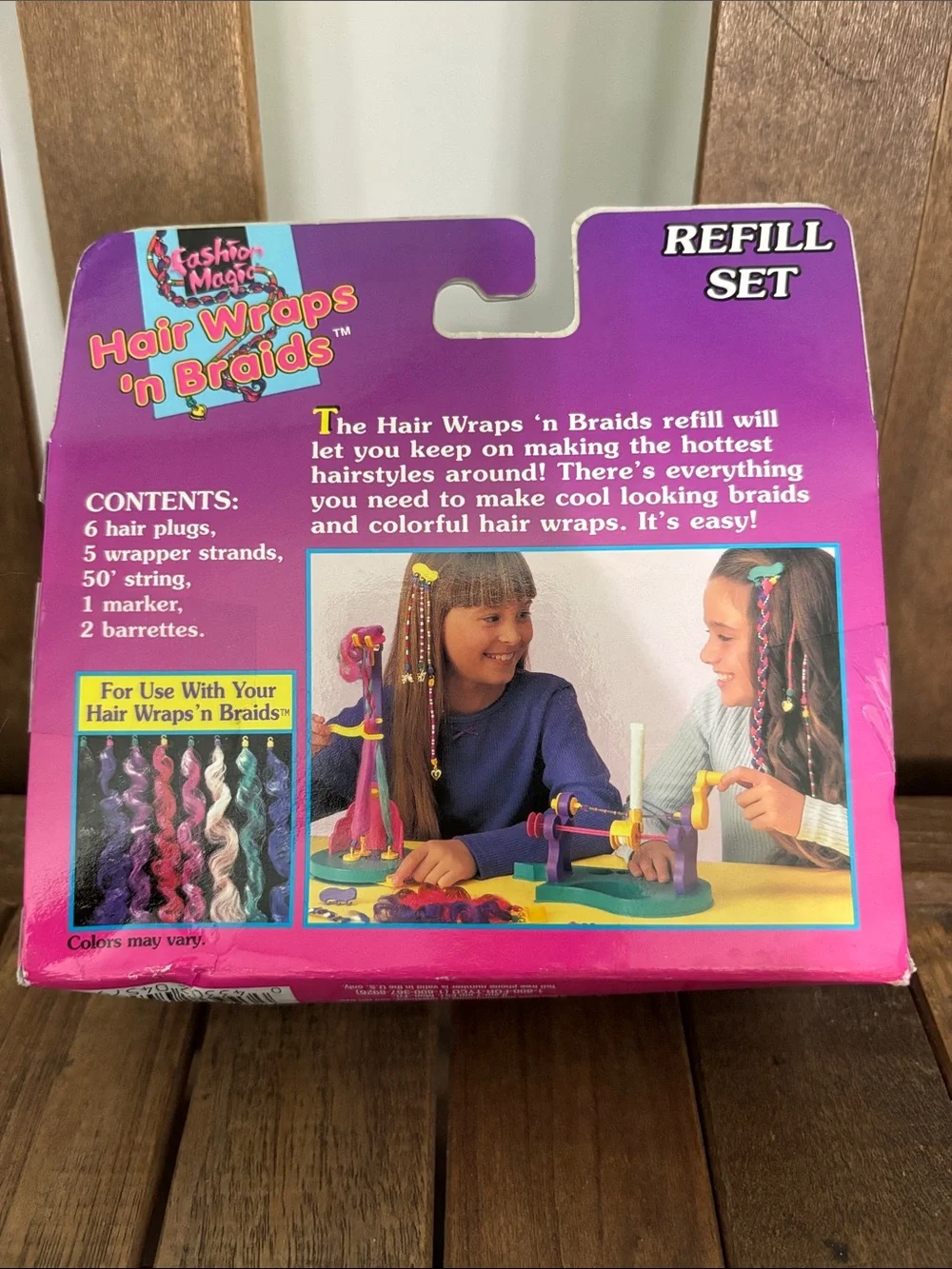 Brand New 1996 Unopened Fashion Magic Hair Wraps 'n Braids Refill Set